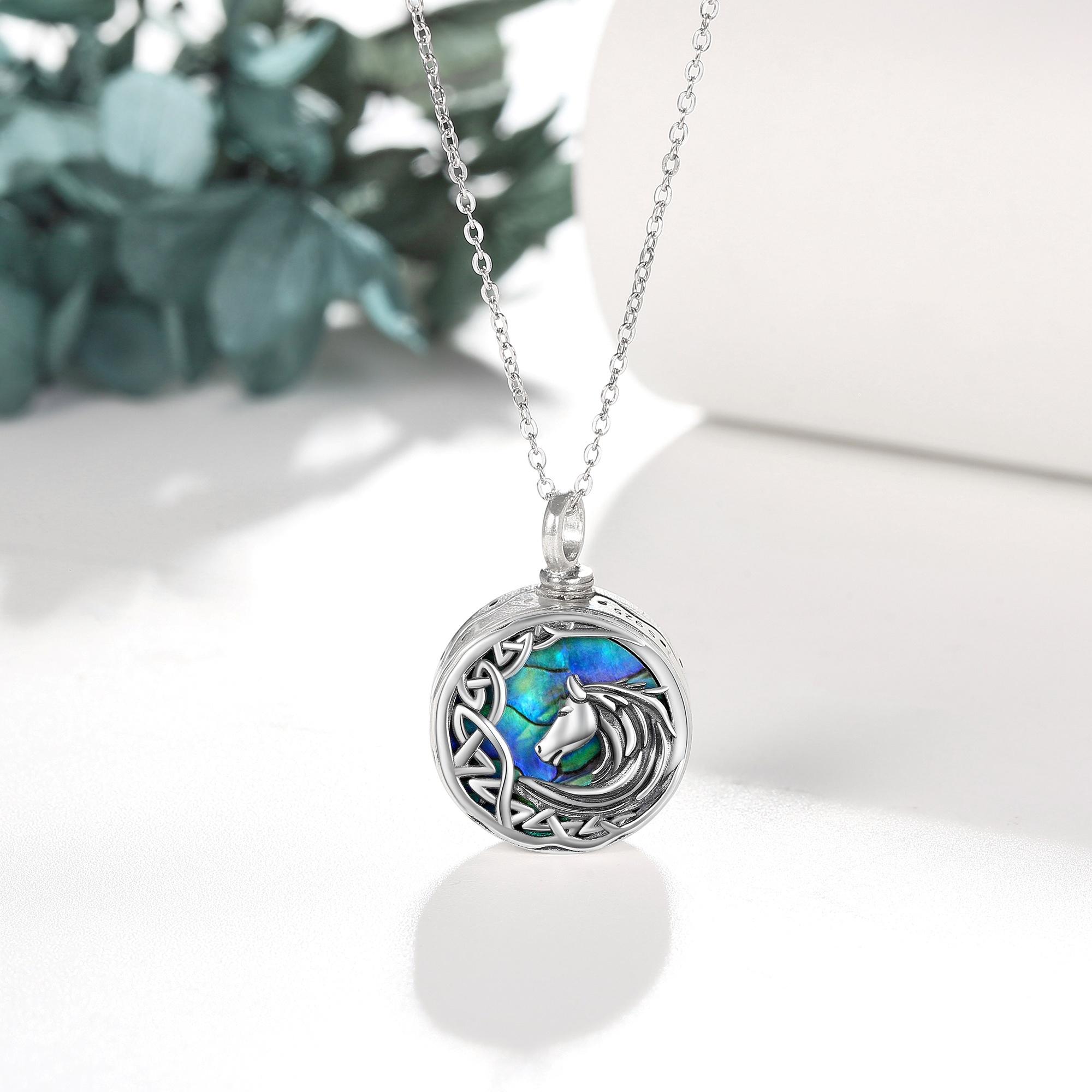 925 Sterling Silver Urn Necklace for Human Ashes
